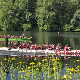 Are you ready? Attention ! Go!-5. Schuldrachenbootrennen der WKGE auf dem Beyenburger Stausee